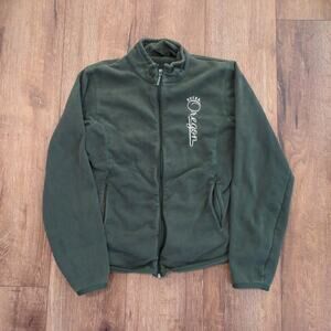VTG Oregon Ducks Women's‎ Large Zip Up Sweatshirt Portland Eugene Green